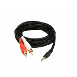  Delight 3.5 Jack - 2x RCA Audio kábel, 5m (20174)