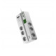 APC Essential SurgeArrest 6x túlfeszültségvédő aljzat, 2x 2.4A USB port, 230V, fehér (PM6U-GR)