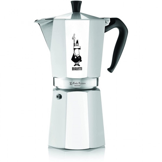 Bialetti Moka Express 12 személyes inox kotyogós kávéfőző (1166/X2)