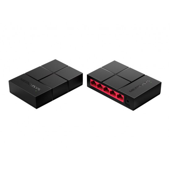 Mercusys MS105G 5 Portos Gigabit Switch fekete-piros