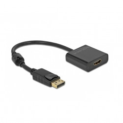 DELOCK Displayport 1.2 apa - HDMI anya 4K aktív Átalakító, fekete (63585)