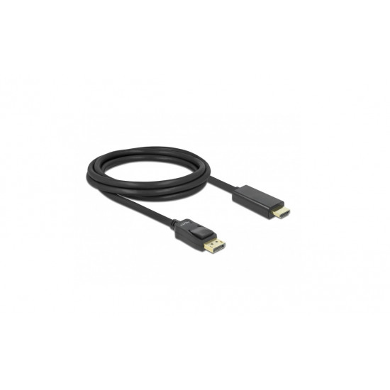 Delock DisplayPort apa - HDMI apa kábel, 2m (82587)