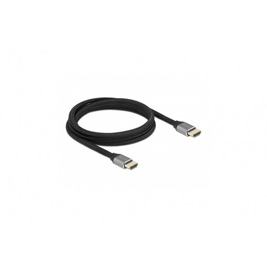 DELOCK HDMI összekötő kábel apa - apa, 8K, 60Hz, 48 Gbps, 2m (83996)