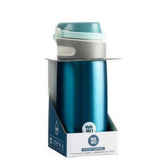 Wabo Fliptop Thermal acél termosz kék 350ml (WTF-350-K)