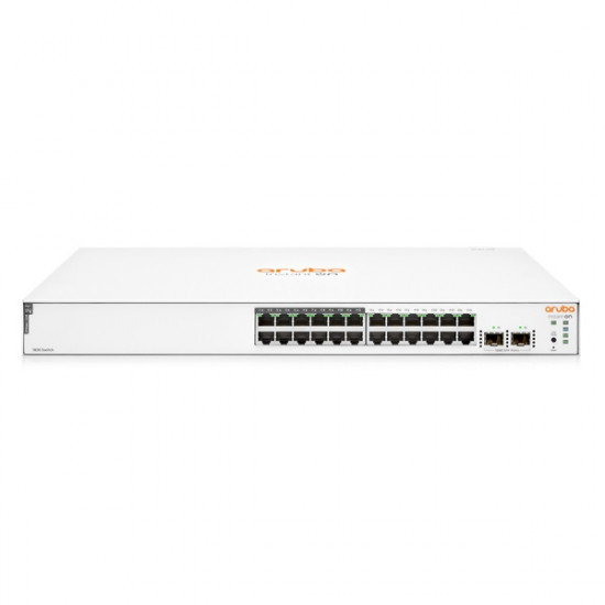 Aruba Instant On JL813A 1830 24xGbE LAN 12xPoE LAN port 2xSFP port smart menedzselhető PoE (195W) switch