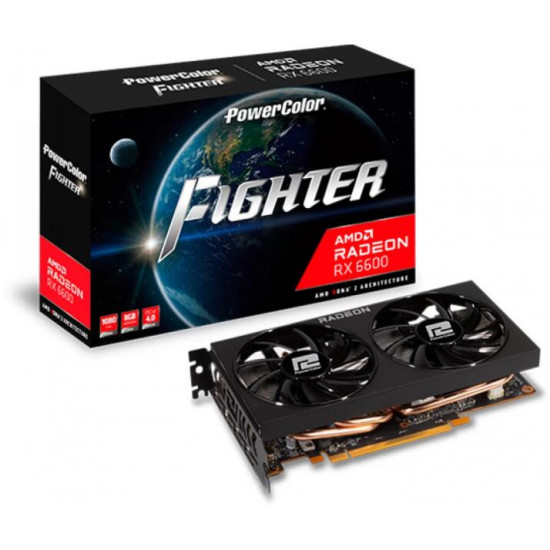 PowerColor AMD RX 6600 8GB GDDR6 - AXRX 6600 8GBD6-3DH videokártya