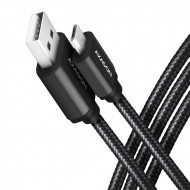 Axagon micro USB 2.0 Type-B - USB 2.0 Type-A kábel, 1m, fekete (BUMM-AM10AB9)