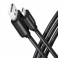 Axagon micro USB 2.0 Type-B - USB 2.0 Type-A kábel, 1.5m, fekete (BUMM-AM15AB)