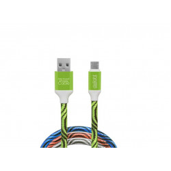Delight USB Type-A - micro USB összekötő színes kábel, 1m (55439)