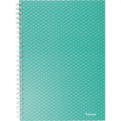 Esselte ColourBreeze A5 kockás zöld spirálfüzet (628467)