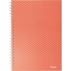 Esselte ColourBreeze A5 vonalas korall spirálfüzet (628473)