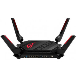 ASUS Wireless Router Dual Band AX6000 1xWAN(2.5Gbps) + 1xWAN/LAN(2.5Gbps) + 4xLAN(1Gbps) + 2 USB, ROG RAPTURE GT-AX6000