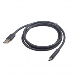 Gembird Cablexpert USB 2.0 Type-A - USB Type-C, 1m, fekete (CCP-USB2-AMCM-1M)