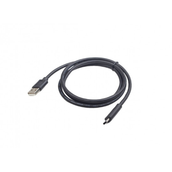Gembird Cablexpert USB 2.0 Type-A - USB Type-C, 1m, fekete (CCP-USB2-AMCM-1M)