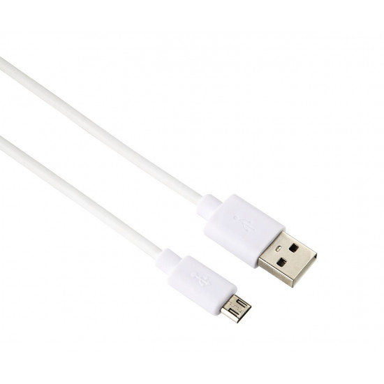 Hama USB - Micro USB adatkábel, 1m, fehér (20071)