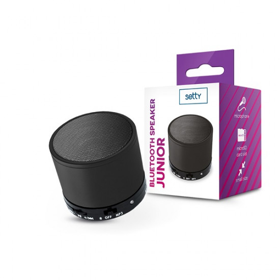 Setty Junior Bluetooth mini hangszóró - fekete (TF-0141)
