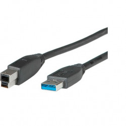 Roline USB 3.0 Type-A - USB 3.0 Type-B Összekötő kábel, 1.8m (11.02.8870)