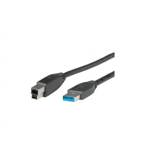 Roline USB 3.0 Type-A - USB 3.0 Type-B Összekötő kábel, 1.8m (11.02.8870)