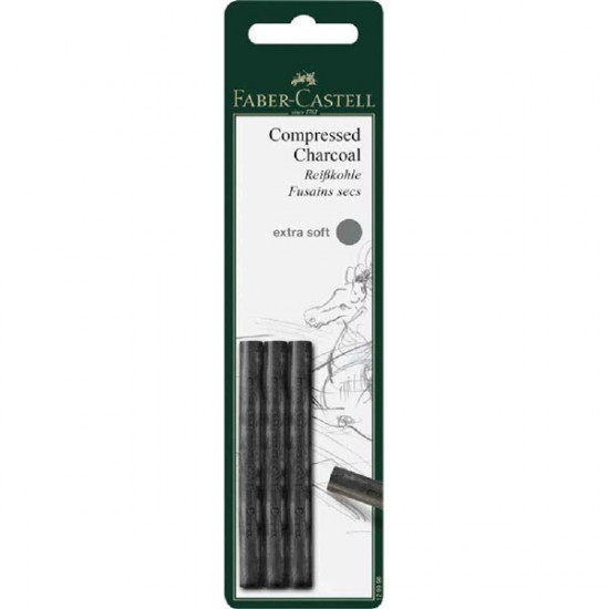 Faber-Castell AG Pitt extrapuha 3db-os préselt faszén (P9210-0365)