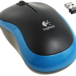 Logitech M185 vezeték nélküli optikai egér kék-fekete (910-002236)