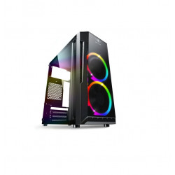 Spirit of Gamer Deathmatch 3 RGB fekete ablakos táp nélküli mATX ház