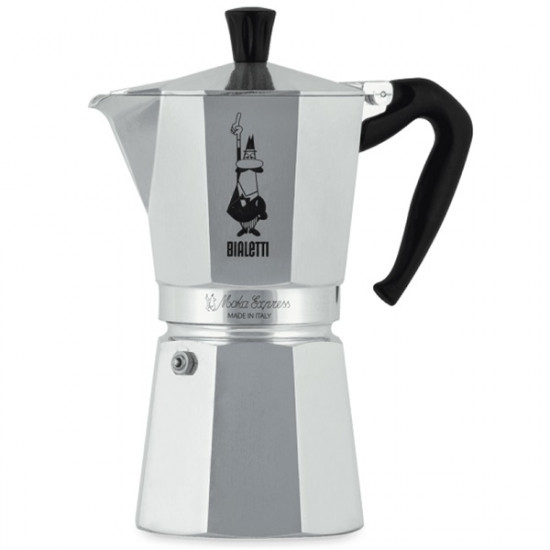 Bialetti Moka Express 9 személyes inox kotyogós kávéfőző (1165/X4)