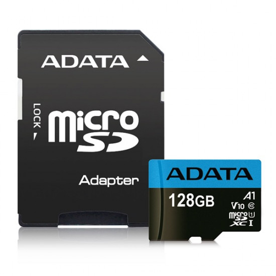 ADATA 128GB microSDXC Premier CL10 + adapter (AUSDX128GUICL10A1-RA1)