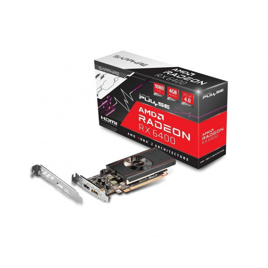 Sapphire Radeon RX 6400 4GB PULSE videokártya (11315-01-20G)