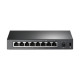 TP-Link TL-SF1008P 10/100Mbps 8 portos POE switch 4 PoE porttal