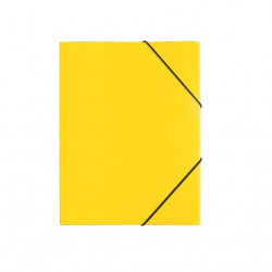 Hit A4 prespán pólyás 10db/cs sárga gumis mappa (689.406)