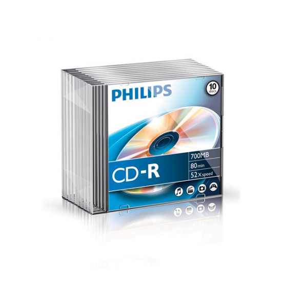 CI-Philips CD-R80 52x slim tokos (PH778206)