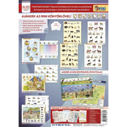 Tanulói munkalapcsomag természetismeret alsós  Mo. állatai A3 alátéttel kék filctollal