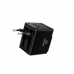 Usams univerzális utazó töltő fekete (CC44TC01)