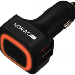 Canyon autós töltő 4xUSB, 4.8A (CNE-CCA05B)