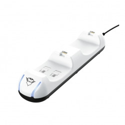 Trust GXT 251 Duo PS5 fehér kontroller töltő állomás (24173)