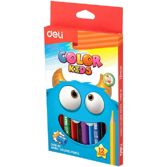 Deli Color Kids 12db-os színesceruza-készlet (DEC00600)