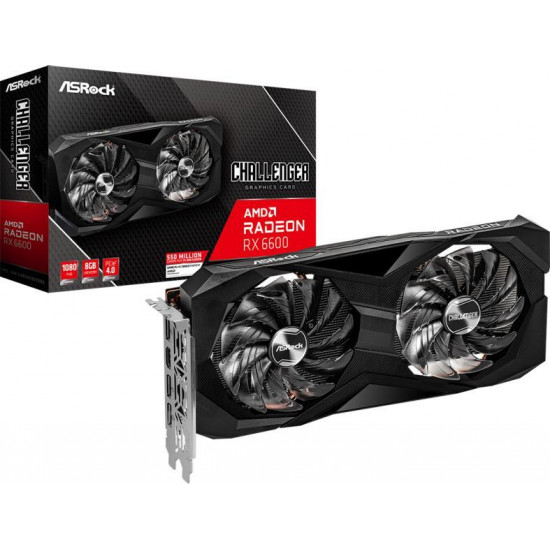 Ascrock RX6600 Challenger D  8GB GDDR6 videokártya (90-GA2RZZ-00UANF)