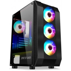 Spirit of Gamer Rogue VI RGB fekete ablakos táp nélküli ház
