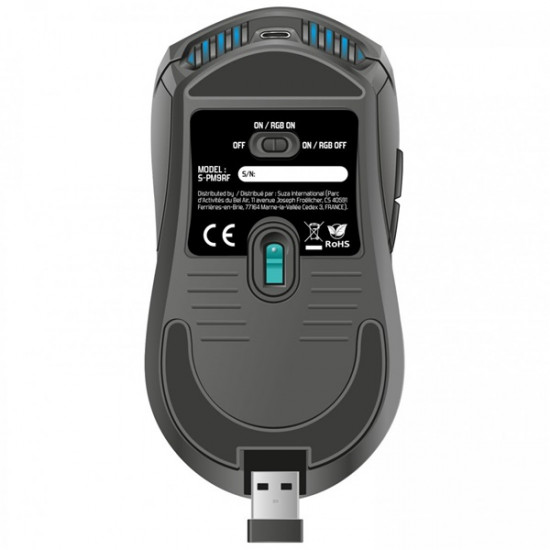 Spirit of Gamer PRO-M9 4200DPI fekete vezeték nélküli gamer egér