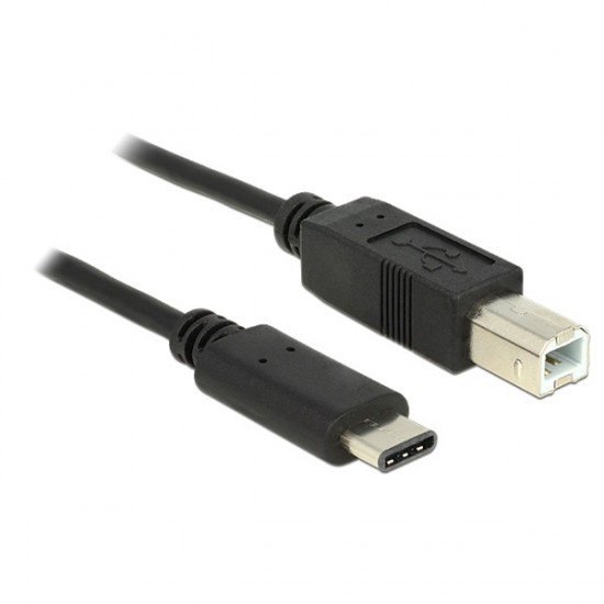 Delock USB Type-C (USB-C) 2.0 --> USB 2.0 B 1m kábel (83601)