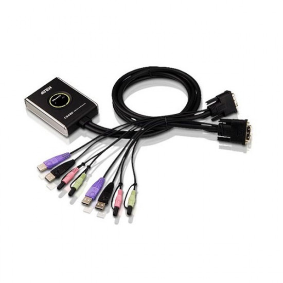 KVM- ATEN 2PC DVI+usb+audio (CS682)