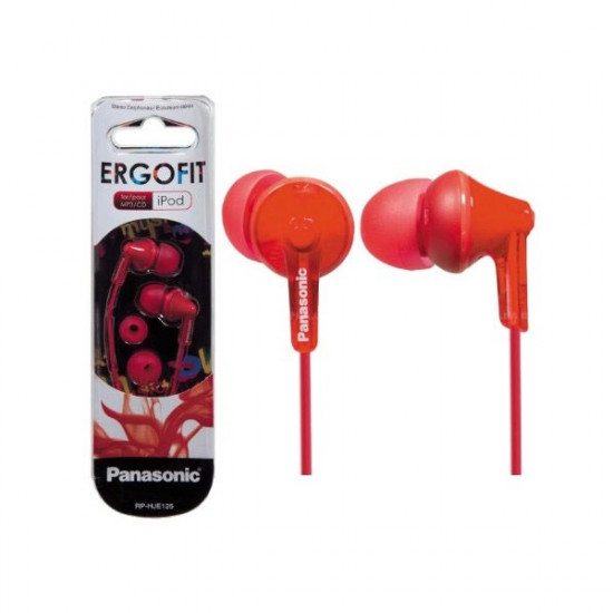 Panasonic fülhallgató piros (RP-HJE125E-R)