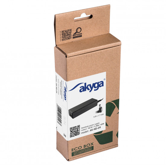 Akyga Notebook Adapter 65W HP (AK-ND-09) Akyga Notebook Adapter 65W HP (AK-ND-09)