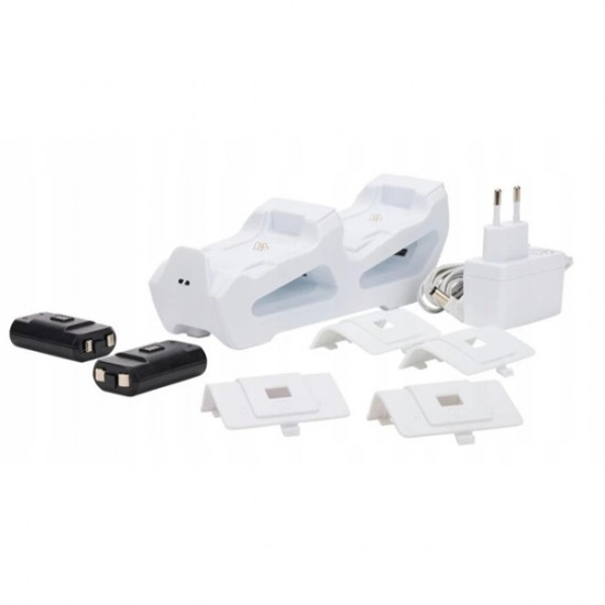 PowerA Dual Charging Station Xbox kontroller töltő akkumulátorokkal fehér (1524377-01)