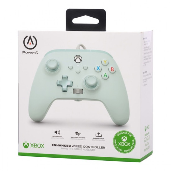PowerA EnWired Xbox Series X|S/Xbox One/PC vezetékes Cotton Candy Blue kontroller (XBGP0004-01)