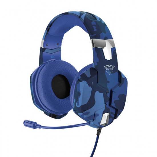 Trust GXT 322B Carus PS4/PS5 kék vezetékes headset