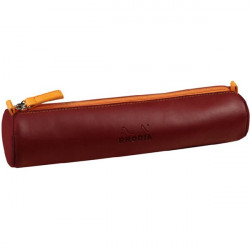Clairefontaine Rhodiarama 215x5cm hengeres műbőr burgundivörös tolltartó (P0016-0746)