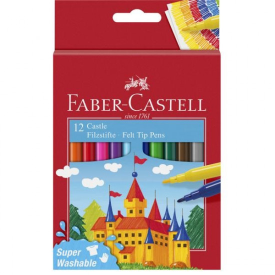 Faber-Castell kastélyos 554201 12db-os vegyes filctoll készlet (P3022-0619)