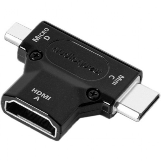 AudioQuest HDMI Type A - Mini Type C/Micro Type D adapter (HDMACDAD)