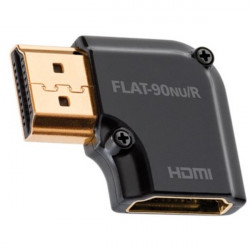 AudioQuest HDMI Type A aljzat - Type A aljzat aranyozott csatlakozós 90 fokos adapter (HDM90NUR)